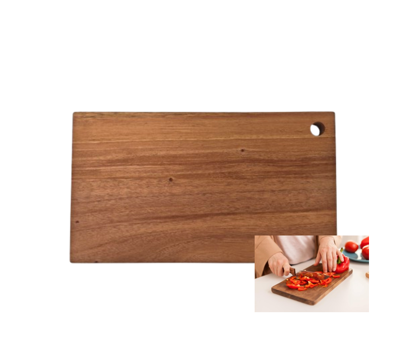 킹스우드 주방용 사각 마로가니 도마 2호 (260 x 420 x 20mm)